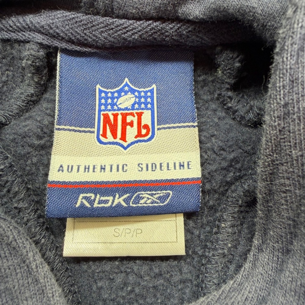 Reebok Hoodie Mens Small Blue Seattle Seahawks NFL Authentic Sideline Sweatshirt - Picture 6 of 12